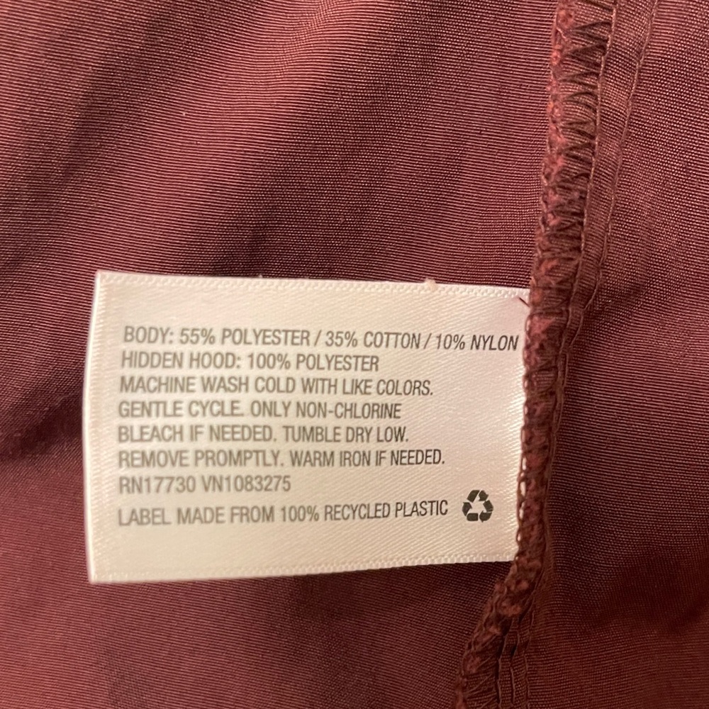 Ava & Viv Hooded Trench Coat in Deep Wine - Picture 14 of 14
